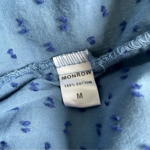 MONROW Long Sleeve Shirt Dress - M - Picture 9 of 9